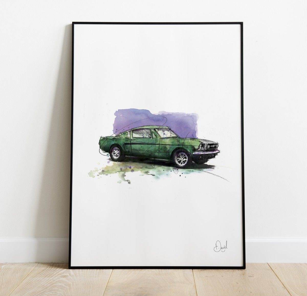 Ford Mustang Mint art print