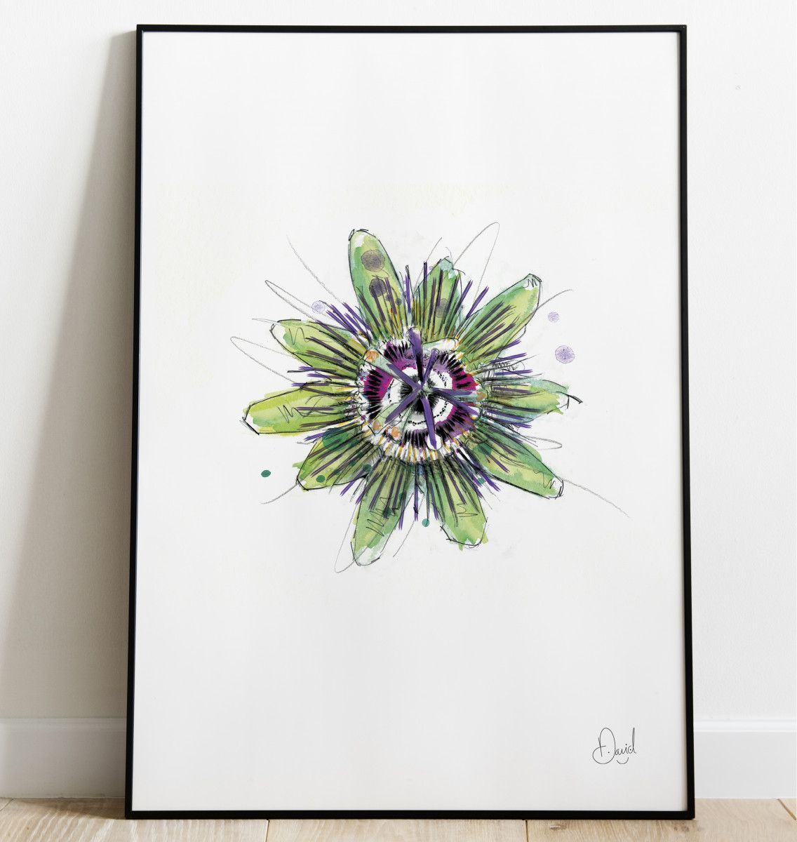 Passion flower - A passionate flower art print