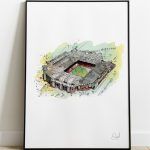 David Marston Art - Manchester United Old Trafford