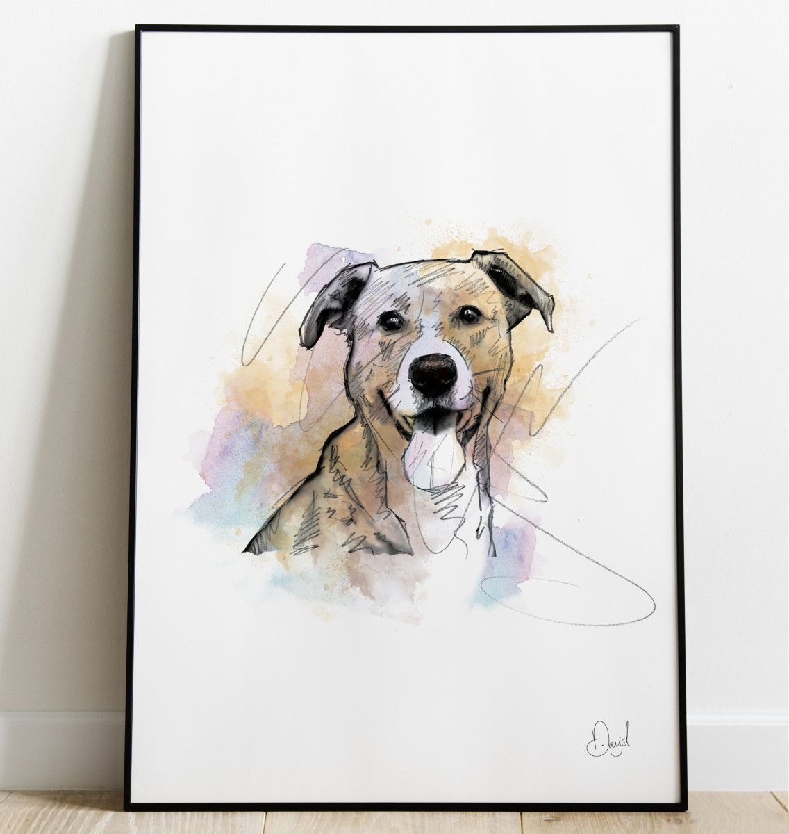 Dog - Aint nothing but a hound dog art print