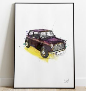 Classic Mini - Mayfair art print