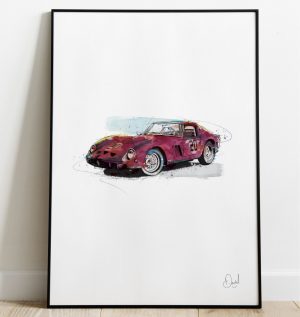 Ferrari 250 GTO art print
