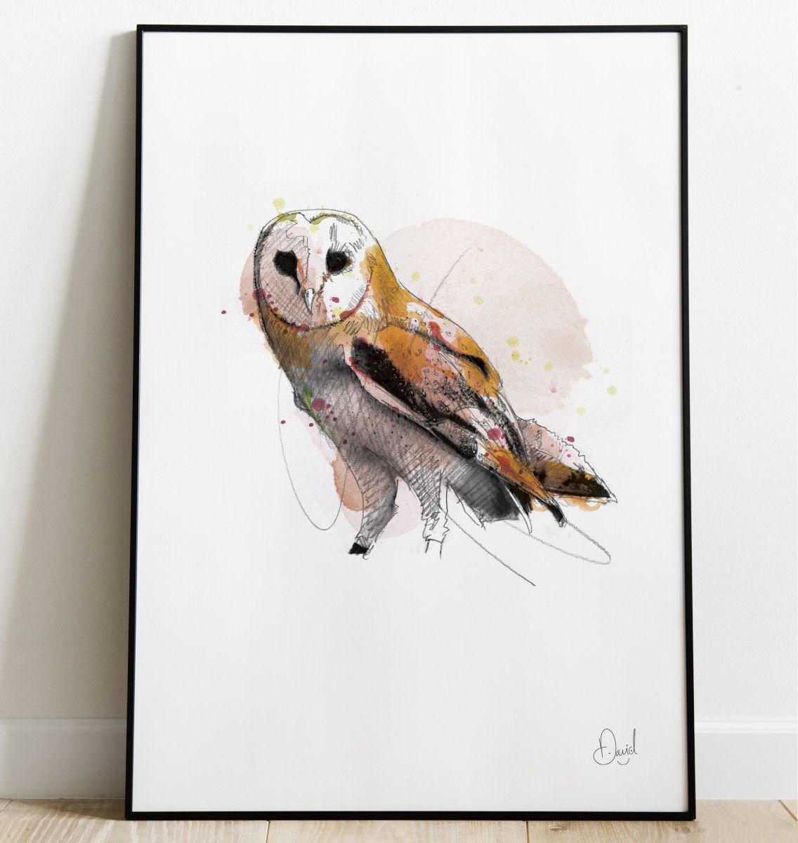 The wise old owl - Owl art print