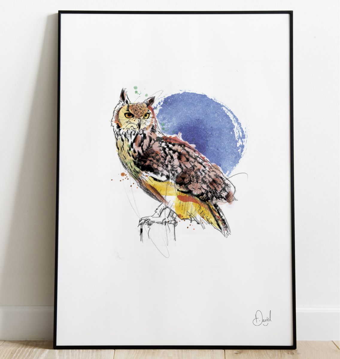 The night owl - art print
