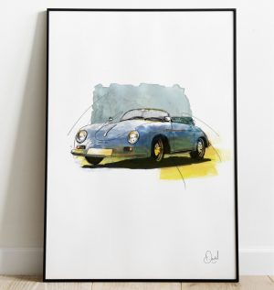 Porsche 356 Speedster art print