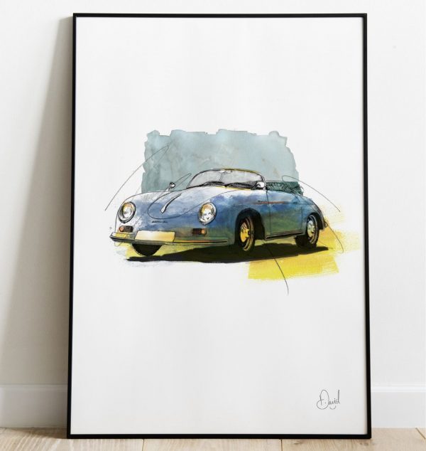 David Marston Art - Porsche 356 Speedster