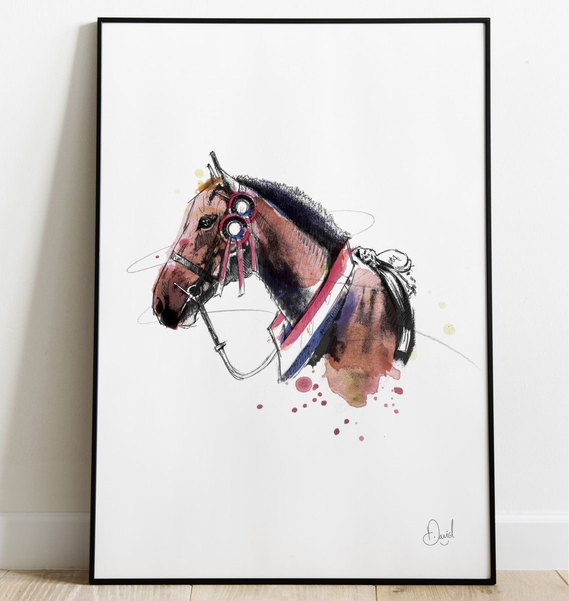 Winston the Horse - Horse art print