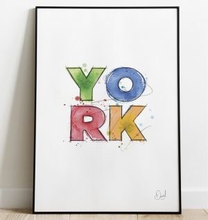York, such a beautiful word - Typographic art print