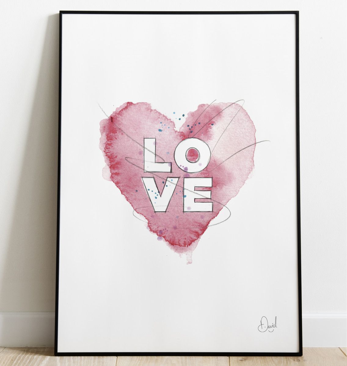 Love - Typographic art print