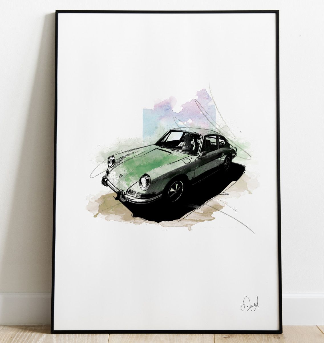Porsche 911 - Irish Green art print