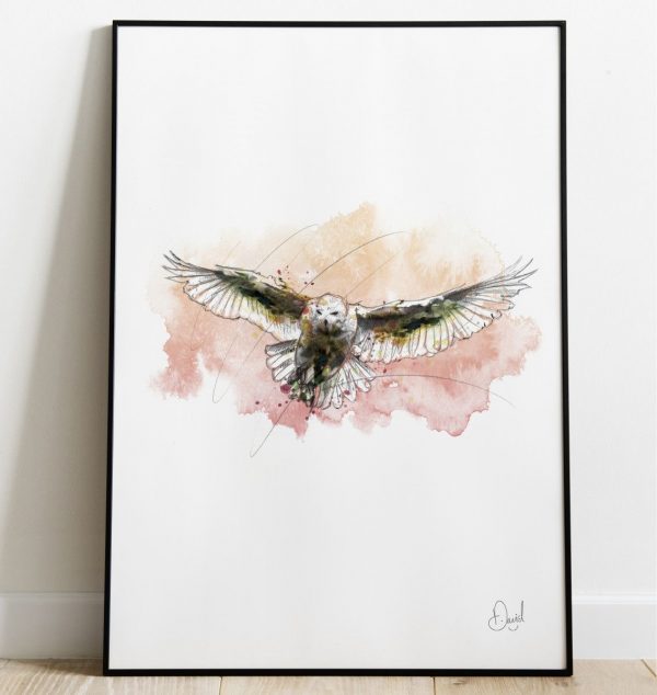 David Marston Art - Snowy The Owl