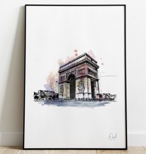 Paris - Arc de Triomphe art print