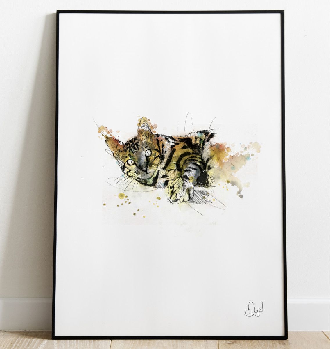 Tigger the Cat art print