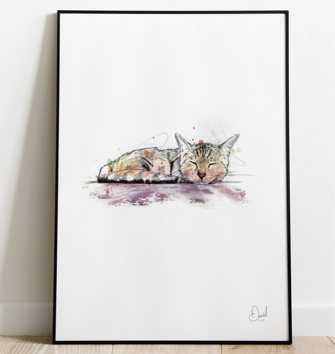 Let Sleeping Cats Lie art print