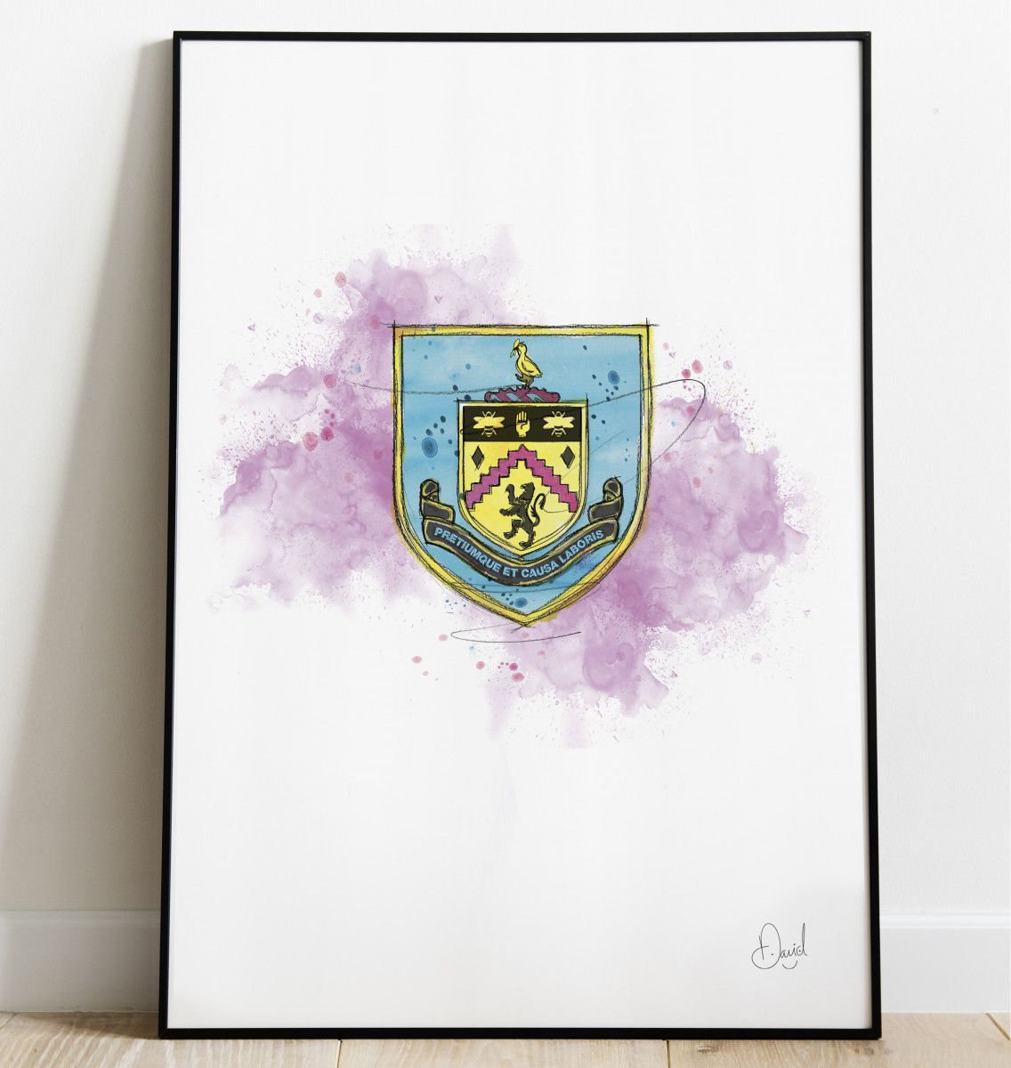 Burnley FC Badge art print