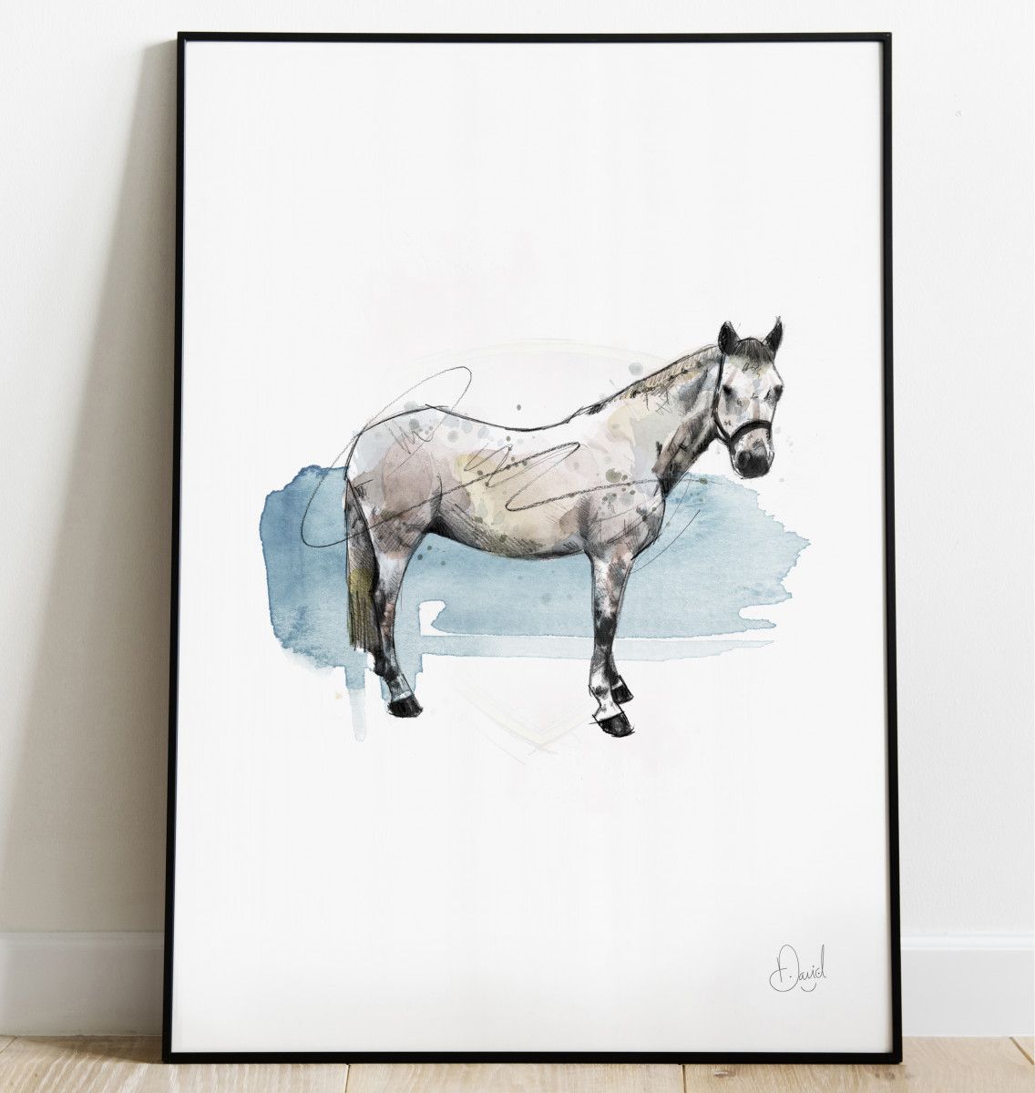 The Grey Horse art print