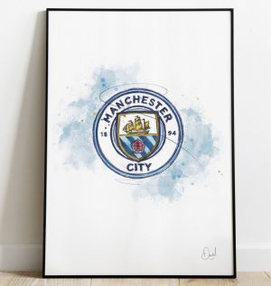 Manchester City FC Badge art print