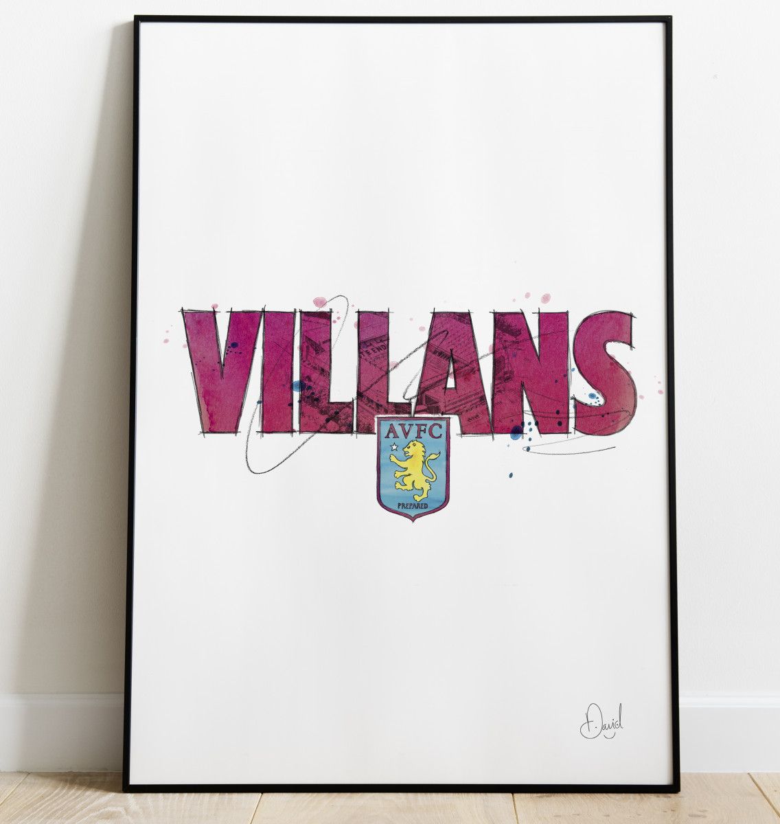 Aston Villa - Villans art print