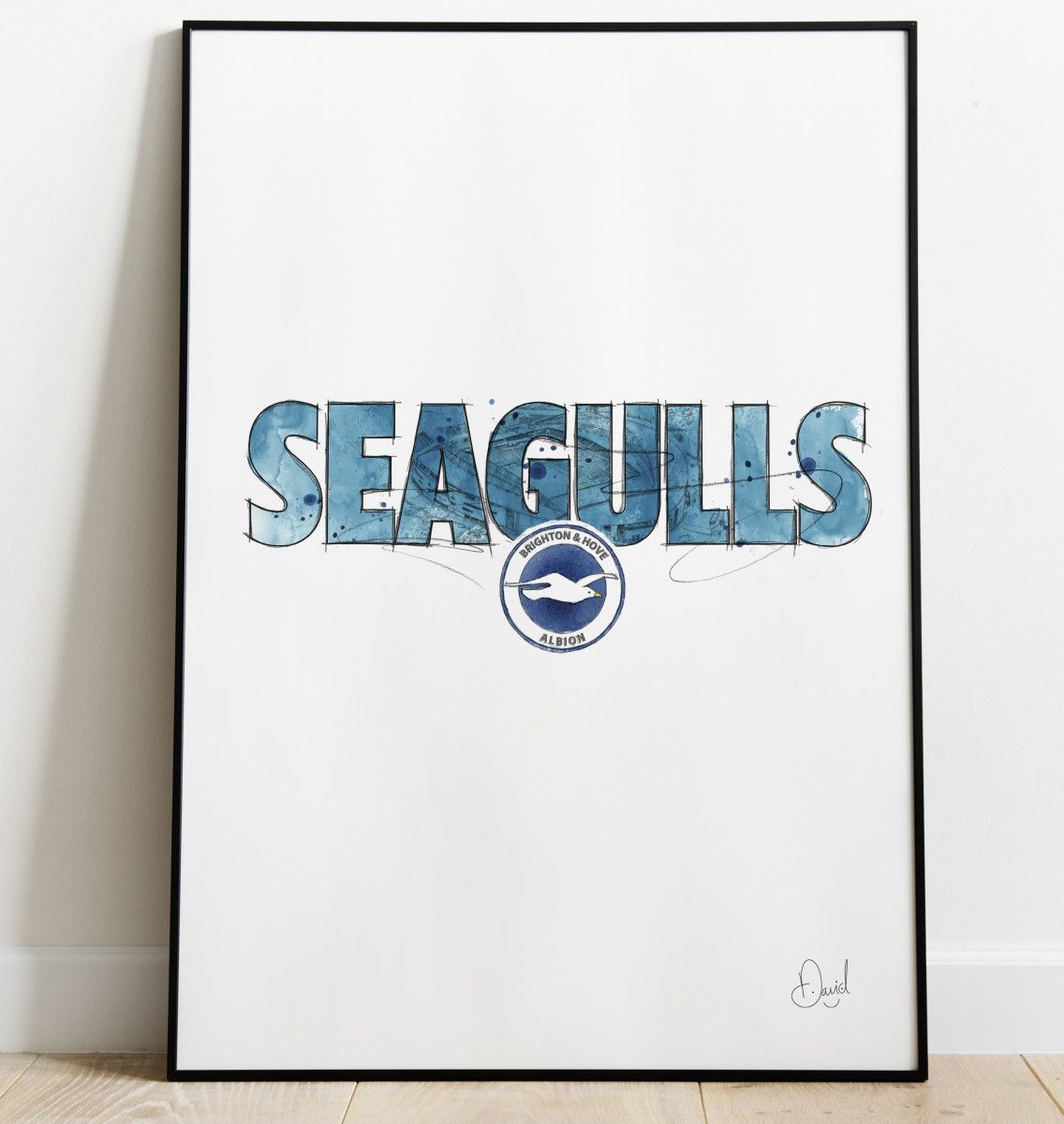 Brighton and Hove Albion - Seagulls art print