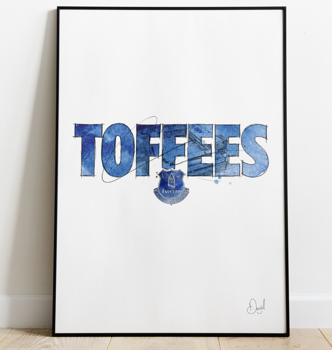 Everton FC - Toffees art print