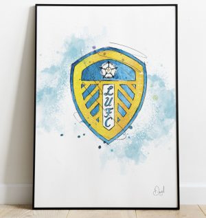 Leeds United Badge art print