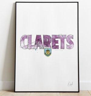 Burnley FC - Clarets art print