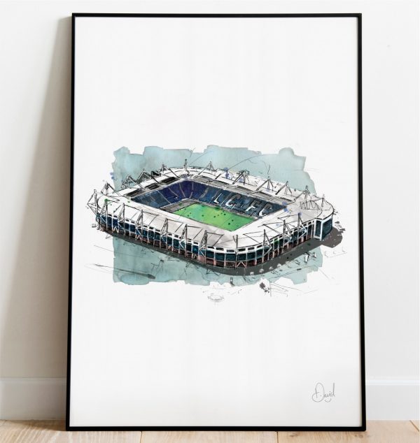 0227 Dm Leicester City Stadium Print Frame Port Web