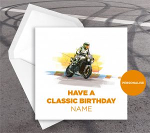 Triumph Speed Triple, personalised birthday card