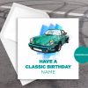 0289 Dm Porsche 911 Wimbledon Blue Greetingscard Greetingscard 1 Web