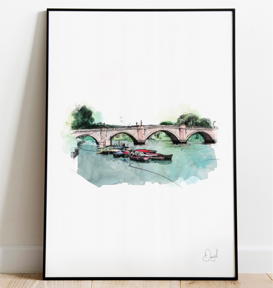 London - Richmond Bridge art print